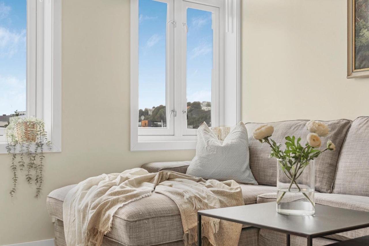Contemporary City-Apartement With Views Of The Dock! Bergen Exteriér fotografie