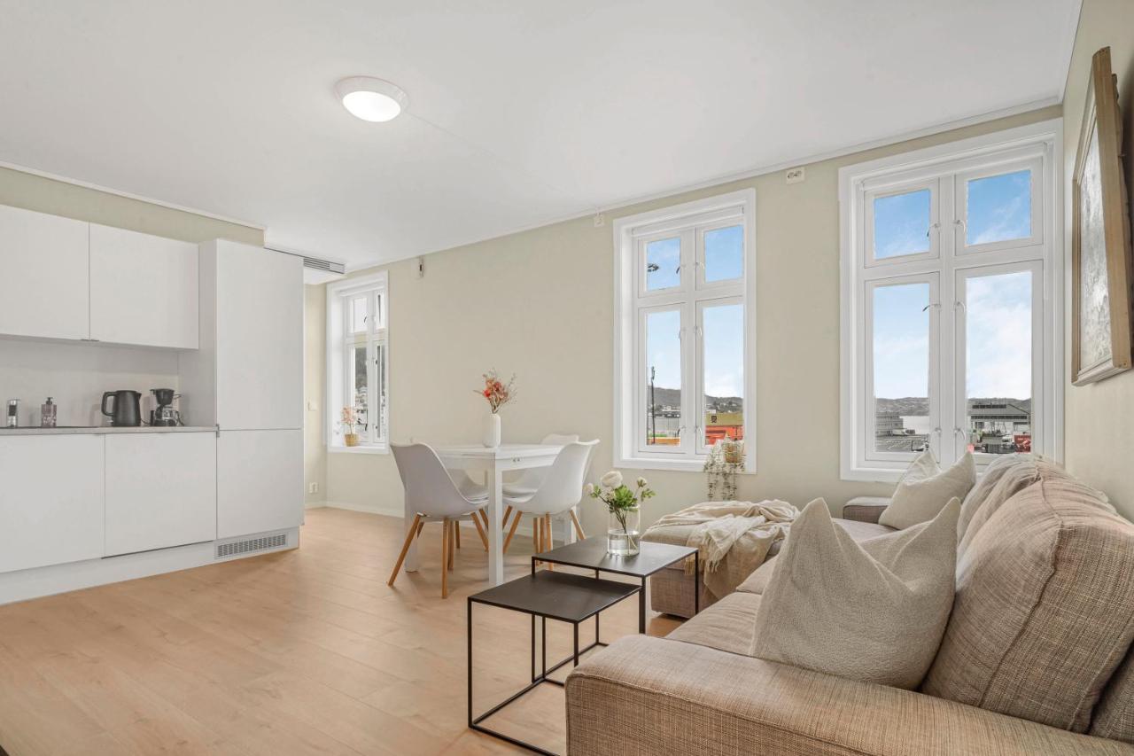 Contemporary City-Apartement With Views Of The Dock! Bergen Exteriér fotografie