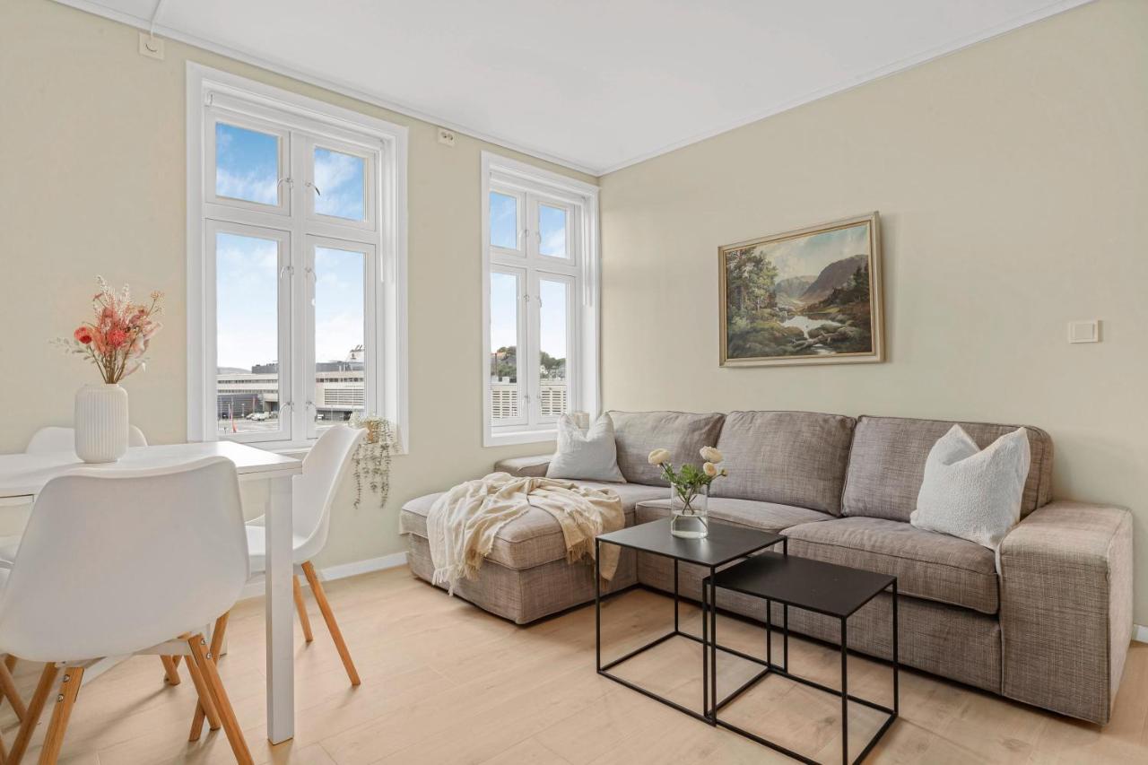 Contemporary City-Apartement With Views Of The Dock! Bergen Exteriér fotografie